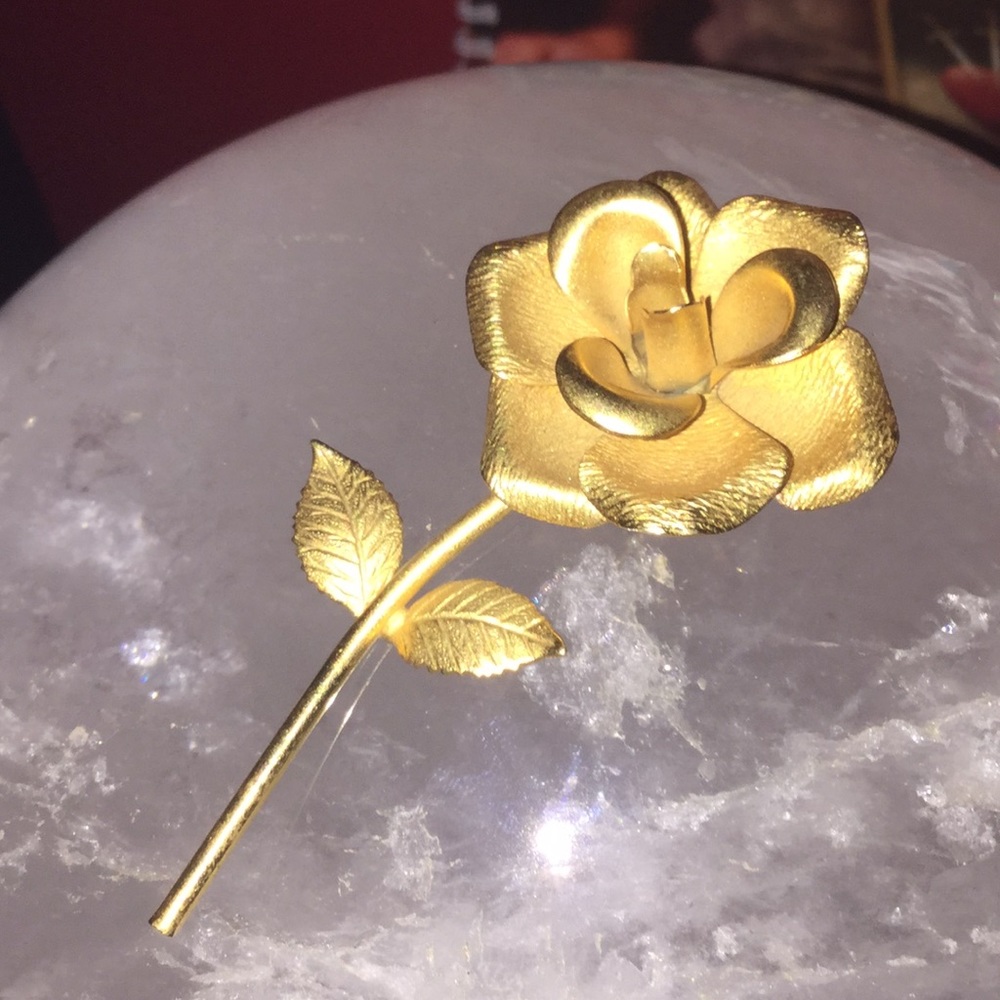 Vintage Rose Brooch